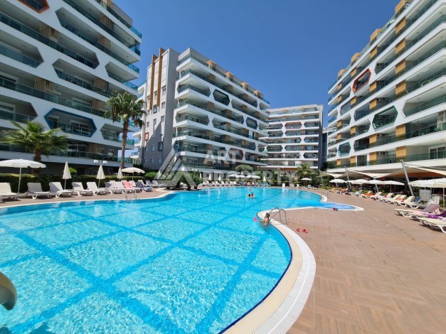 Меблированная квартира 2+1 в элитной резиденции, 100 кв.м. Авсаллар, Алания - Ракурс 0