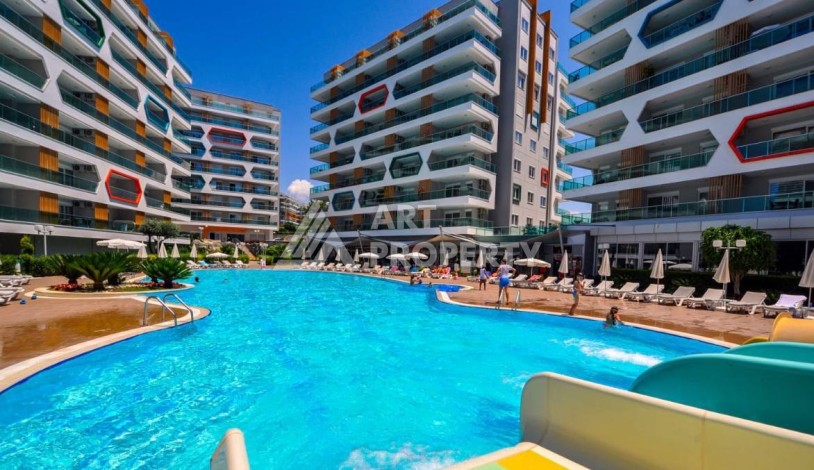 Меблированная квартира 2+1 в элитной резиденции, 100 кв.м. Авсаллар, Алания - Ракурс 1