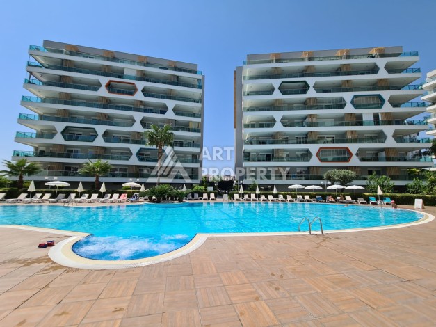 Меблированная квартира 2+1 в элитной резиденции, 100 кв.м. Авсаллар, Алания - Ракурс 2