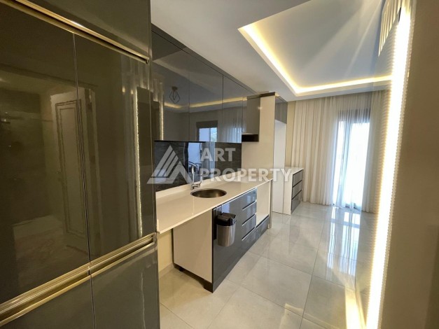 Меблированная студия 35 м² с панорамным видом на горы в современном комплексе Махмутлара - Ракурс 6