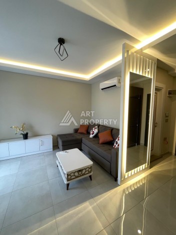 Меблированная студия 35 м² с панорамным видом на горы в современном комплексе Махмутлара - Ракурс 7