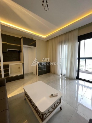 Меблированная студия 35 м² с панорамным видом на горы в современном комплексе Махмутлара - Ракурс 11