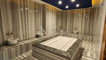 Меблированная студия 35 м² с панорамным видом на горы в современном комплексе Махмутлара - Ракурс 17