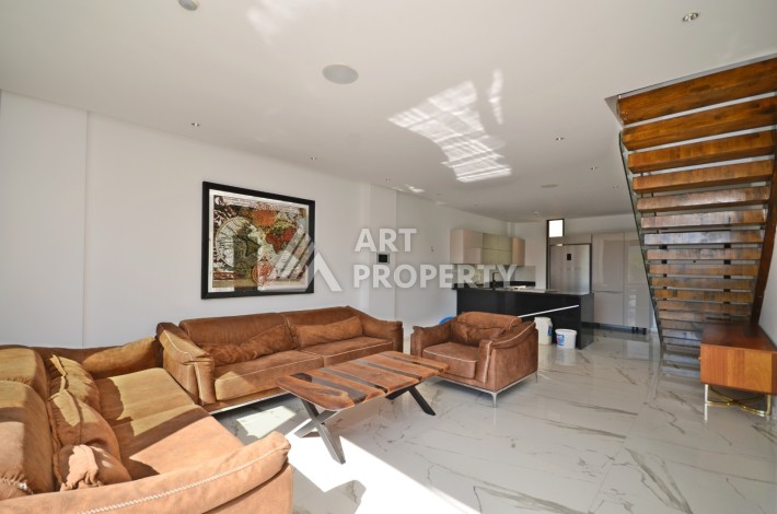 Современная вилла 3+1 с личным бассейном и панорамным видом на море в Каргыджаке - Ракурс 13