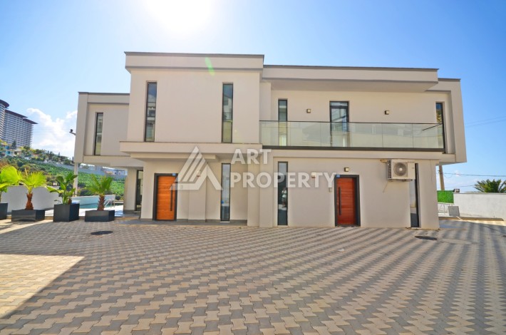 Современная вилла 3+1 с личным бассейном и панорамным видом на море в Каргыджаке - Ракурс 18