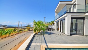 Современная вилла 3+1 с личным бассейном и панорамным видом на море в Каргыджаке - Ракурс 22