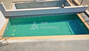 Современная вилла 3+1 с личным бассейном и панорамным видом на море в Каргыджаке - Ракурс 25