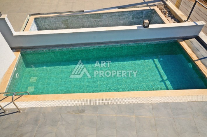 Современная вилла 3+1 с личным бассейном и панорамным видом на море в Каргыджаке - Ракурс 24