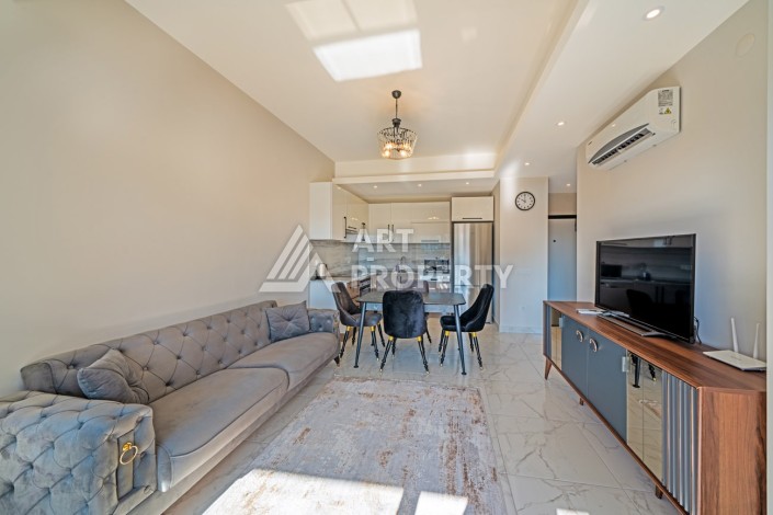 Квартира 1+1 в резиденции класса премиум, 50 кв.м. Авсаллар, Алания - Ракурс 14