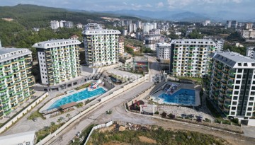 Квартира 1+1 в резиденции люкс класса, 50 кв.м. Авсаллар, Алания - Ракурс 1