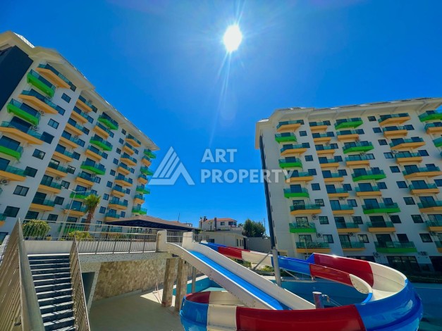 Квартира 1+1 в резиденции люкс класса, 50 кв.м. Авсаллар, Алания - Ракурс 2