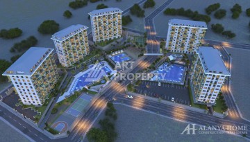 Квартира 1+1 в резиденции люкс класса, 50 кв.м. Авсаллар, Алания - Ракурс 23