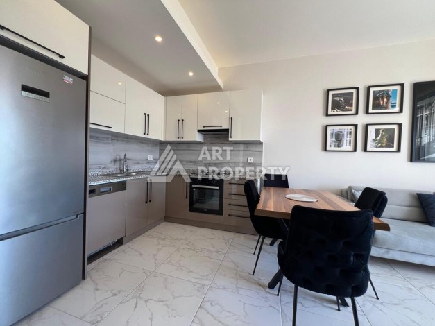 Квартира 1+1 с видом на море в элитной резиденции, 46 кв.м. Авсаллар, Алания - Ракурс 1