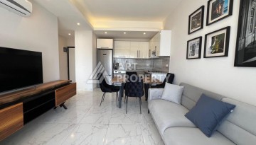 Квартира 1+1 с видом на море в элитной резиденции, 46 кв.м. Авсаллар, Алания - Ракурс 4