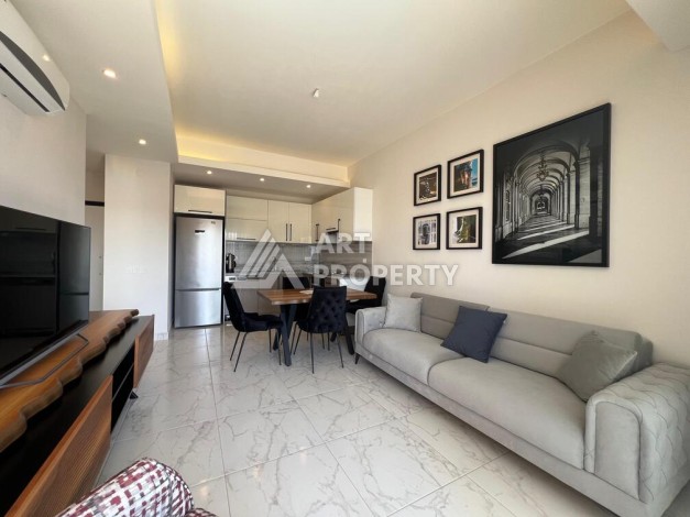 Квартира 1+1 с видом на море в элитной резиденции, 46 кв.м. Авсаллар, Алания - Ракурс 5