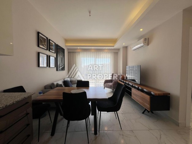 Квартира 1+1 с видом на море в элитной резиденции, 46 кв.м. Авсаллар, Алания - Ракурс 9