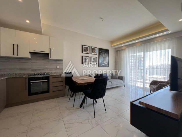 Квартира 1+1 с видом на море в элитной резиденции, 46 кв.м. Авсаллар, Алания - Ракурс 10