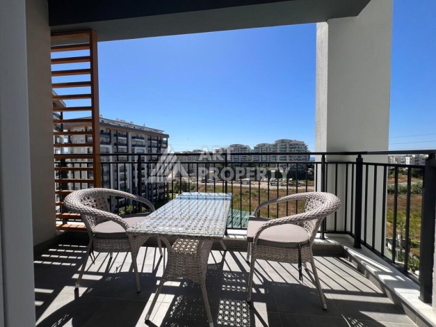 Квартира 1+1 с видом на море в элитной резиденции, 46 кв.м. Авсаллар, Алания - Ракурс 12