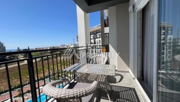 Квартира 1+1 с видом на море в элитной резиденции, 46 кв.м. Авсаллар, Алания - Ракурс 15