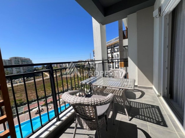 Квартира 1+1 с видом на море в элитной резиденции, 46 кв.м. Авсаллар, Алания - Ракурс 15