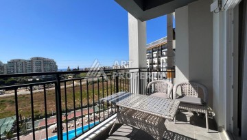 Квартира 1+1 с видом на море в элитной резиденции, 46 кв.м. Авсаллар, Алания - Ракурс 17