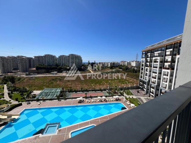 Квартира 1+1 с видом на море в элитной резиденции, 46 кв.м. Авсаллар, Алания - Ракурс 17