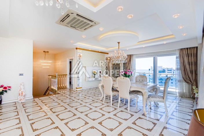 Роскошный пентхаус 3+1 в Махмутларе с панорамным видом на море, 220 кв.м. - Ракурс 33