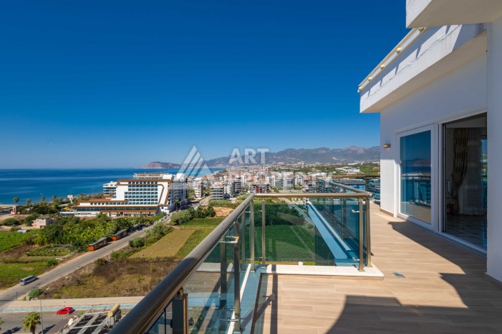 Роскошный пентхаус 3+1 в Махмутларе с панорамным видом на море, 220 кв.м. - Ракурс 42