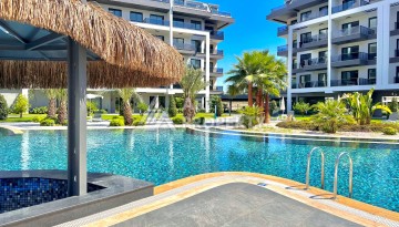 Дизайнерская квартира 1+1 в элитной резиденции, 55 кв.м. Оба, Алания - Ракурс 1