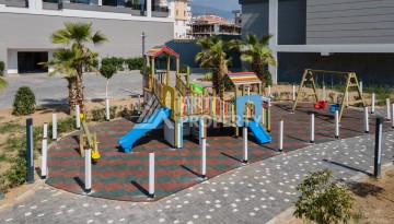 Дизайнерская квартира 1+1 в элитной резиденции, 55 кв.м. Оба, Алания - Ракурс 6