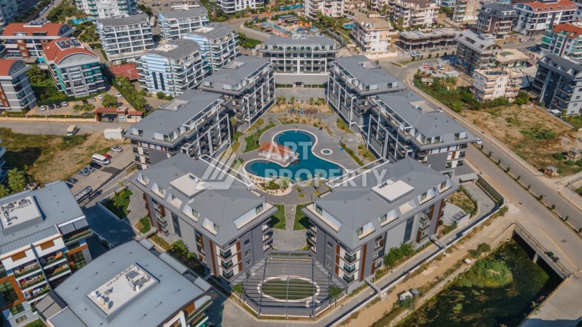 Дизайнерская квартира 1+1 в элитной резиденции, 55 кв.м. Оба, Алания - Ракурс 7