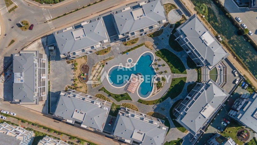 Дизайнерская квартира 1+1 в элитной резиденции, 55 кв.м. Оба, Алания - Ракурс 9