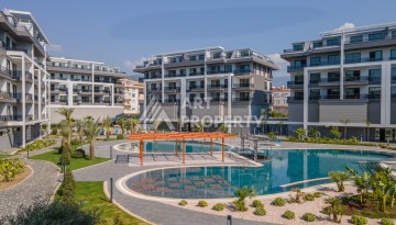 Дизайнерская квартира 1+1 в элитной резиденции, 55 кв.м. Оба, Алания - Ракурс 11