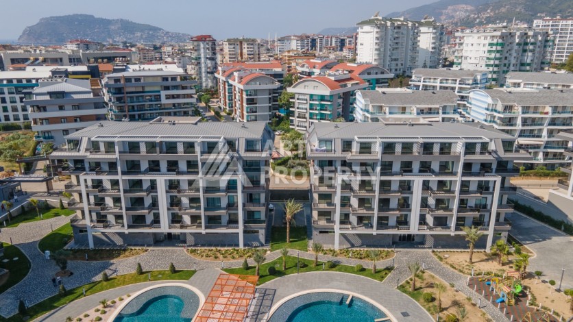 Дизайнерская квартира 1+1 в элитной резиденции, 55 кв.м. Оба, Алания - Ракурс 11