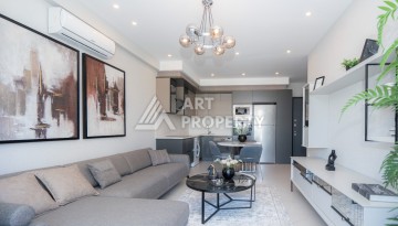 Дизайнерская квартира 1+1 в элитной резиденции, 55 кв.м. Оба, Алания - Ракурс 13