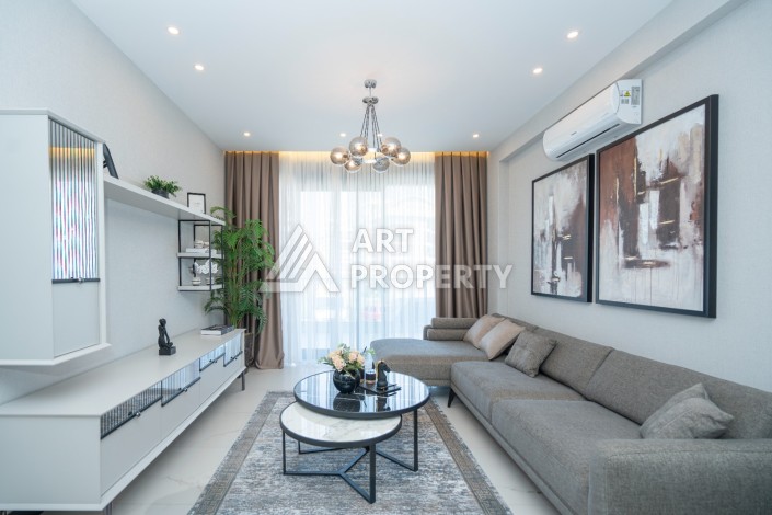 Дизайнерская квартира 1+1 в элитной резиденции, 55 кв.м. Оба, Алания - Ракурс 13