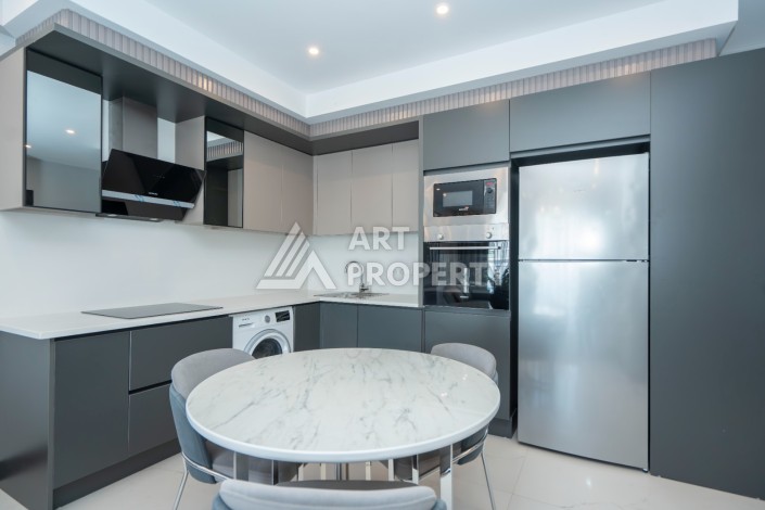 Дизайнерская квартира 1+1 в элитной резиденции, 55 кв.м. Оба, Алания - Ракурс 15