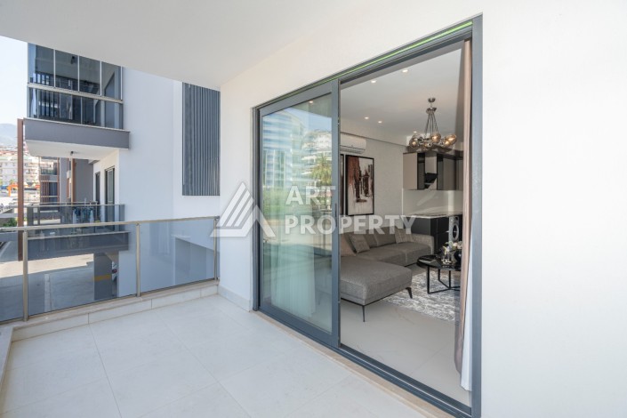 Дизайнерская квартира 1+1 в элитной резиденции, 55 кв.м. Оба, Алания - Ракурс 16