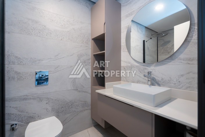 Дизайнерская квартира 1+1 в элитной резиденции, 55 кв.м. Оба, Алания - Ракурс 18