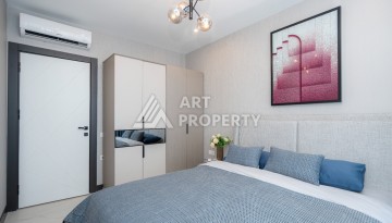 Дизайнерская квартира 1+1 в элитной резиденции, 55 кв.м. Оба, Алания - Ракурс 21