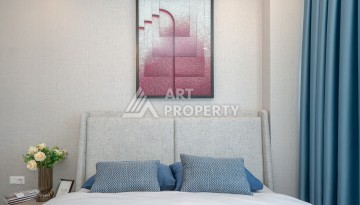 Дизайнерская квартира 1+1 в элитной резиденции, 55 кв.м. Оба, Алания - Ракурс 23