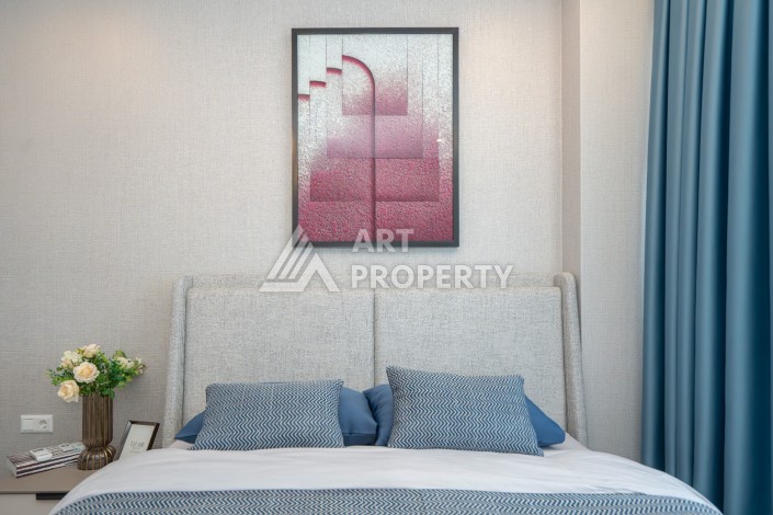 Дизайнерская квартира 1+1 в элитной резиденции, 55 кв.м. Оба, Алания - Ракурс 22