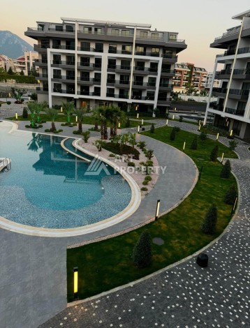 Дизайнерская квартира 1+1 в элитной резиденции, 55 кв.м. Оба, Алания - Ракурс 23