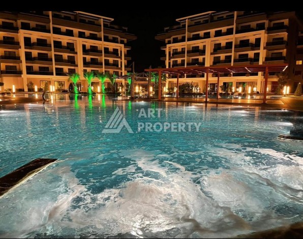 Дизайнерская квартира 1+1 в элитной резиденции, 55 кв.м. Оба, Алания - Ракурс 24