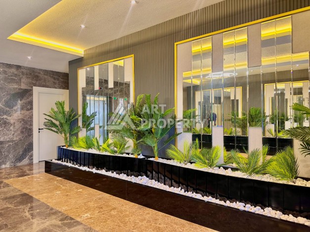 Дизайнерская квартира 1+1 в элитной резиденции, 55 кв.м. Оба, Алания - Ракурс 34