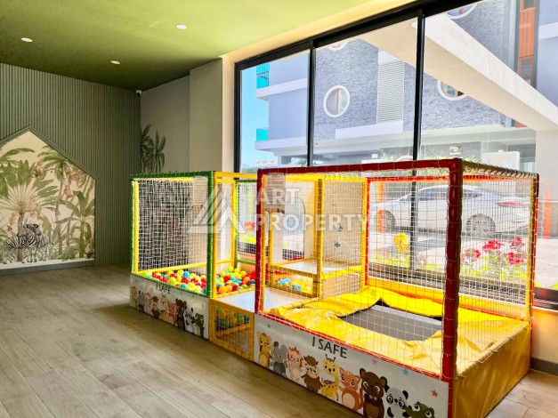 Дизайнерская квартира 1+1 в элитной резиденции, 55 кв.м. Оба, Алания - Ракурс 35