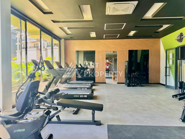 Дизайнерская квартира 1+1 в элитной резиденции, 55 кв.м. Оба, Алания - Ракурс 37