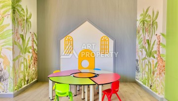 Дизайнерская квартира 1+1 в элитной резиденции, 55 кв.м. Оба, Алания - Ракурс 40