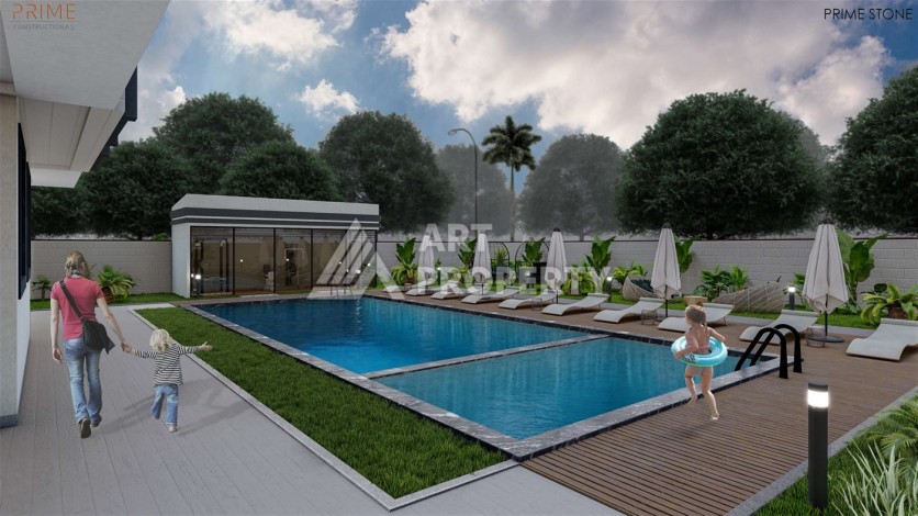 Квартиры в Газипаше в готовом бутик-комплексе. Квартиры 1+1 с бес% рассрочкой - Ракурс 2