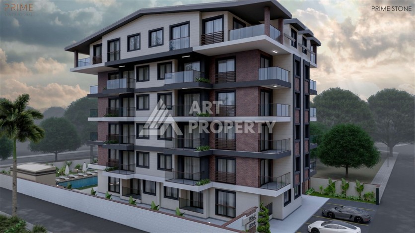 Квартиры в Газипаше в готовом бутик-комплексе. Квартиры 1+1 с бес% рассрочкой - Ракурс 3